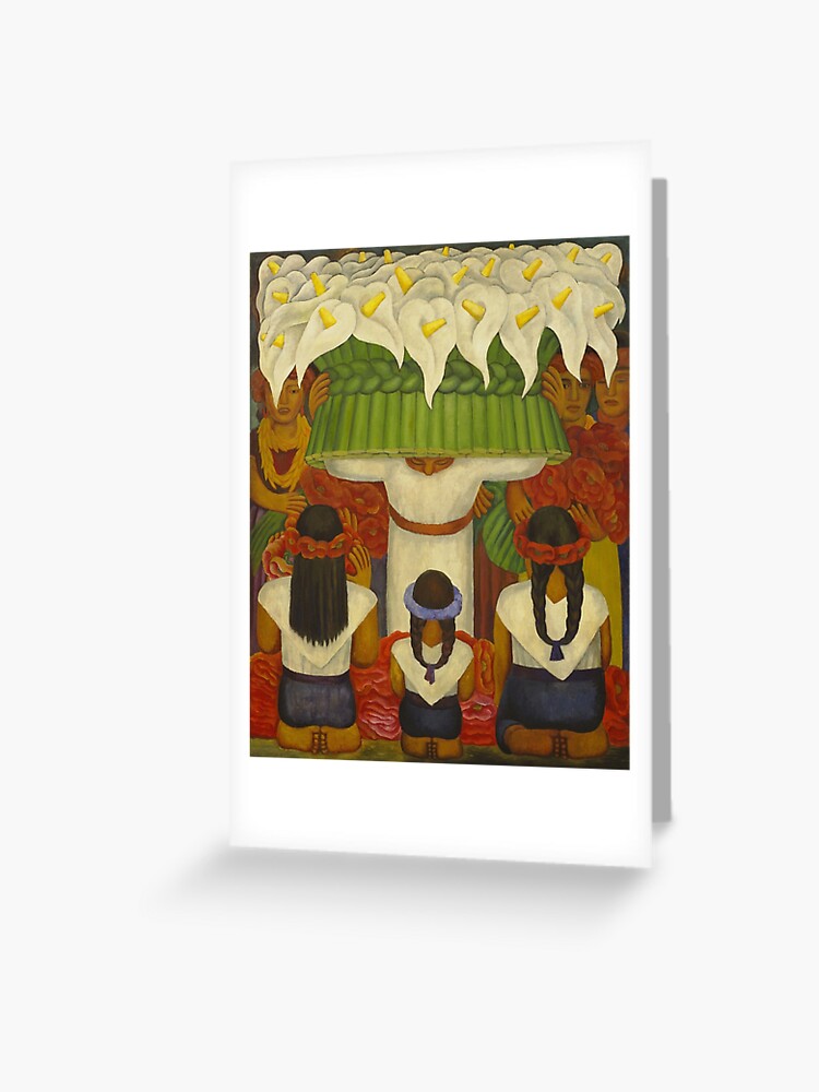 Flower Festival Feast Of Santa Anita Diego Rivera 1931 Greeting Card By Eg0n Redbubble