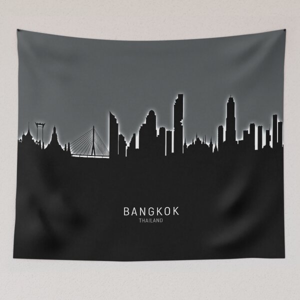 Item preview, Bangkok Thailand Skyline designed and sold by ArtPrints.