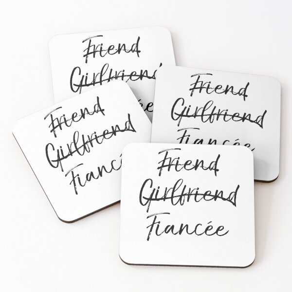 Item preview, Friend Girlfriend Marked Out Fiancée Engagement Gift Matching Bridal Party Gifts designed and sold by TNDesignStudio.