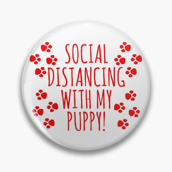 Item preview, Social Distancing with my Puppy | Typography designed and sold by rsty11.