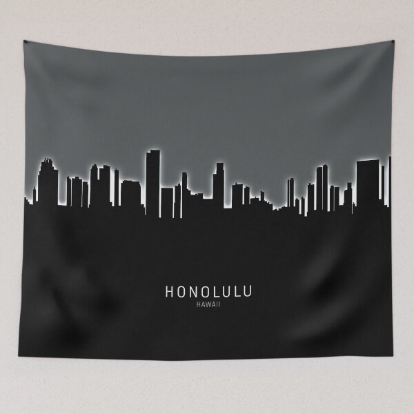 Item preview, Honolulu Hawaii Skyline designed and sold by ArtPrints.