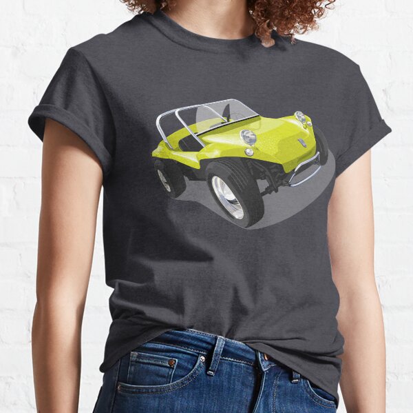 Classic Manx beach buggy in lime Classic T-Shirt
