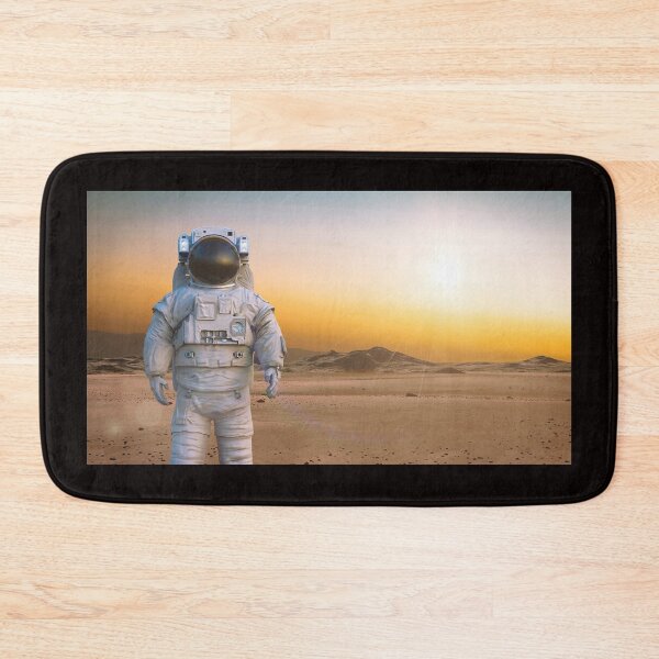 Item preview, astronaut on planet Mars, walking through a desert landscape  designed and sold by DottedYeti.