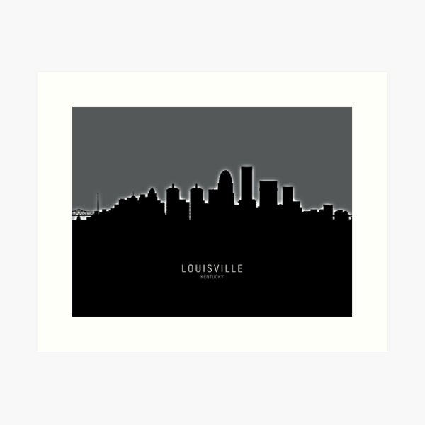 Item preview, Louisville Kentucky City Skyline designed and sold by ArtPrints.