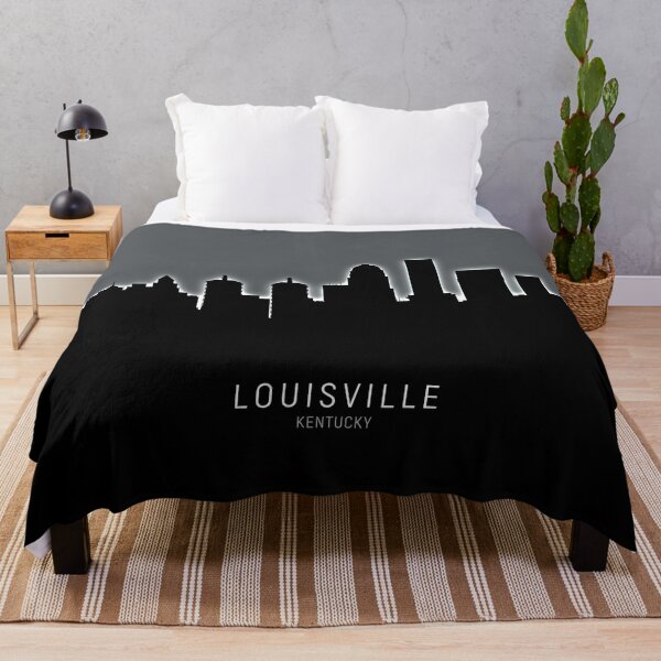 Louisville Skyline at Sunset - Kentucky Fleece Blanket