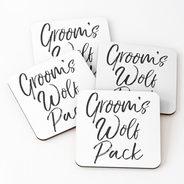 Artikelvorschau, Groom's Wolf Pack Matching Bridal Party Gifts entworfen und verkauft von TNDesignStudio.