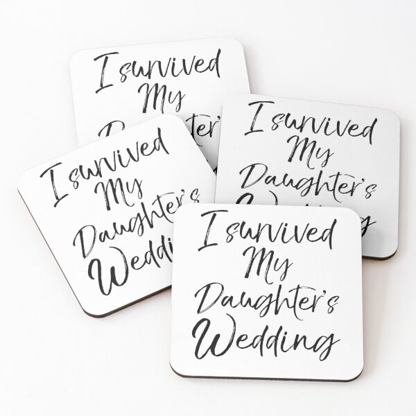Artikelvorschau, I Survived My Daughter's Wedding Matching Bridal Party Gifts entworfen und verkauft von TNDesignStudio.