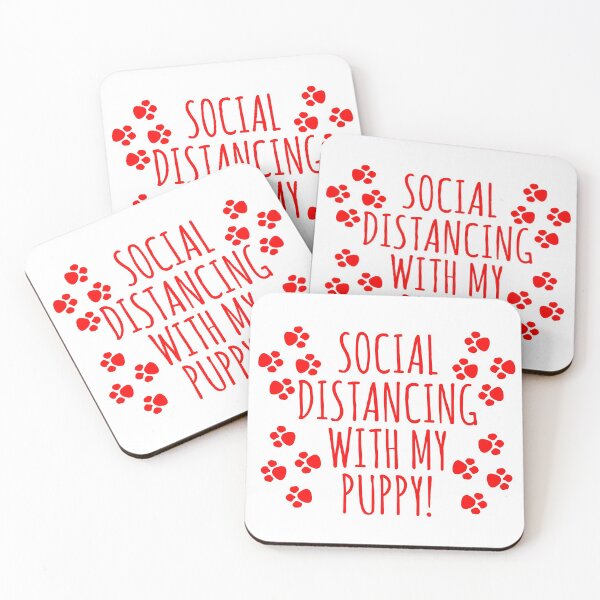 Item preview, Social Distancing with my Puppy | Typography designed and sold by rsty11.