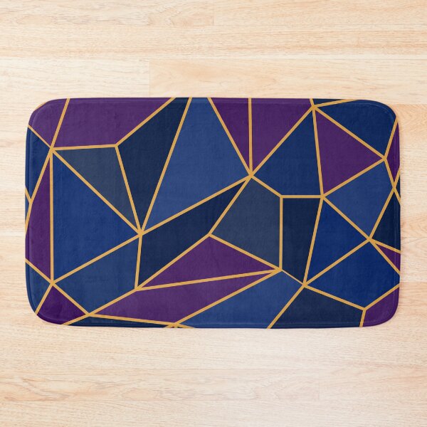 Item preview, Abstract Geometric Stained Glass Style Amethyst & Sapphire Shades designed and sold by Ladyfyre.