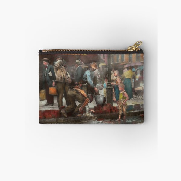 Item preview, City - NY - Drinking water from a street pump 1910 designed and sold by Mike Savad Photography.