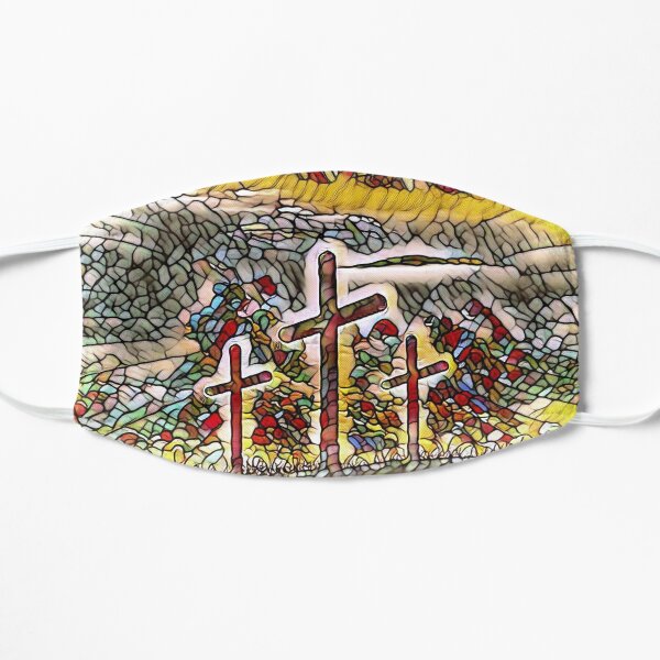 Stained Glass Cross Design Mask