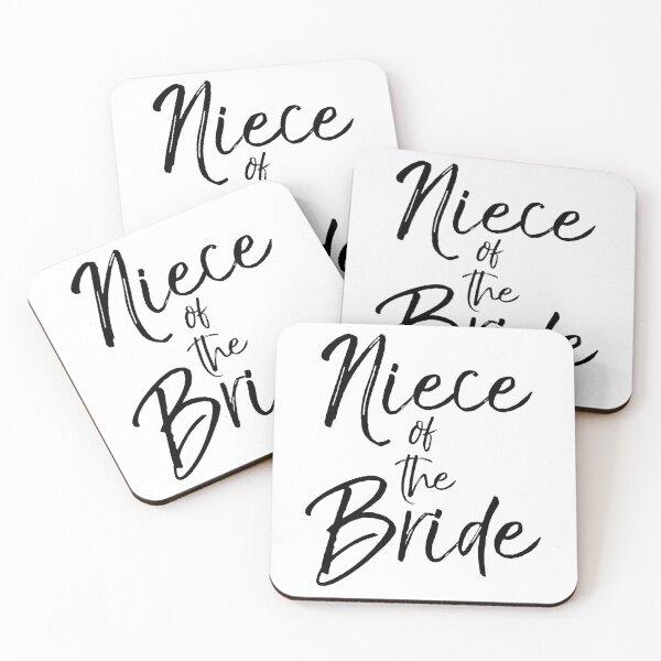 Artikelvorschau, Niece of the Bride Matching Bridal Party Gifts entworfen und verkauft von TNDesignStudio.