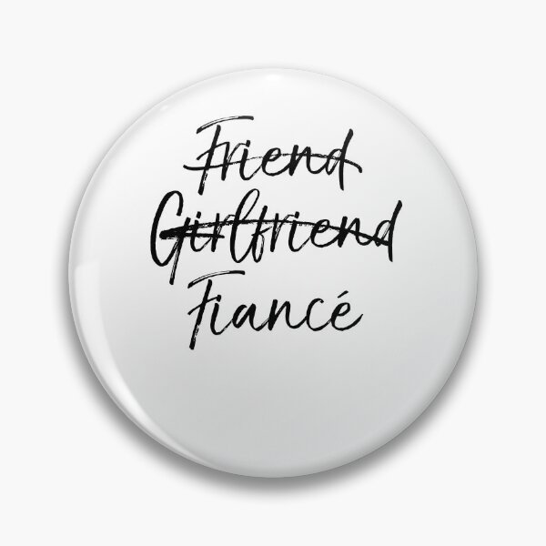 Artikelvorschau, Not Friend or Girlfriend Fiancé Engagement Gift Matching Bridal Party Gifts entworfen und verkauft von TNDesignStudio.