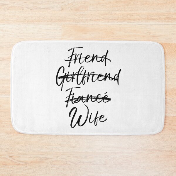 Item preview, Not Friend Girlfriend Fiancé Wife Wedding Gift Matching Bridal Party Gifts designed and sold by TNDesignStudio.