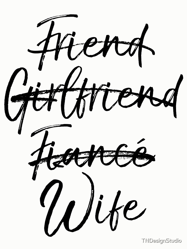 Thumbnail 6 von 6, Pullover, Not Friend Girlfriend Fiancé Wife Wedding Gift Matching Bridal Party Gifts designt und verkauft von TNDesignStudio.