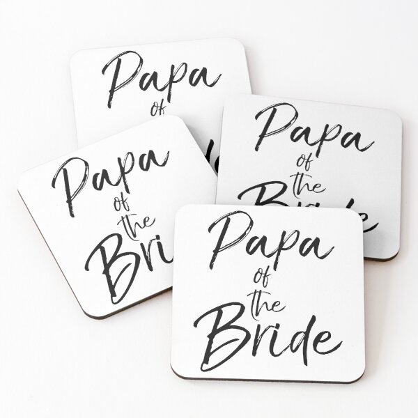 Artikelvorschau, Papa of the Bride Matching Bridal Party Gifts entworfen und verkauft von TNDesignStudio.