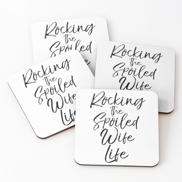 Artikelvorschau, Rocking the Spoiled Wife Life Matching Bridal Party Gifts entworfen und verkauft von TNDesignStudio.