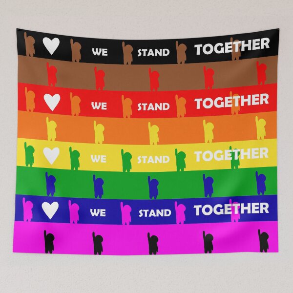 Item preview, We stand together LGBTQ+ designed and sold by UbikMD.
