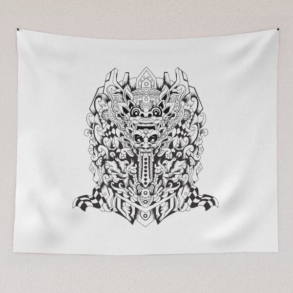 Item preview, Barong X Rangda Illustration designed and sold by Marciano Graphic.