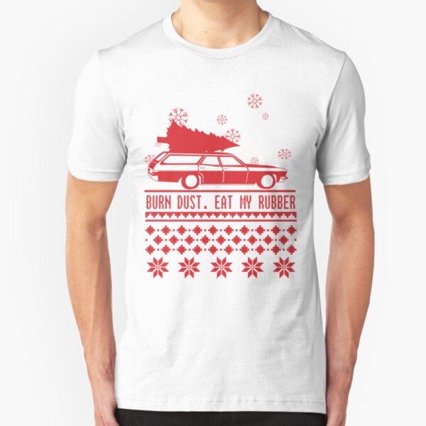 Burn dust. Eat my rubber. Slim Fit T-Shirt