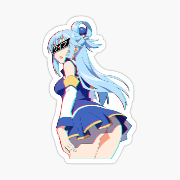 Hottest waifu Aqua v2 Sticker