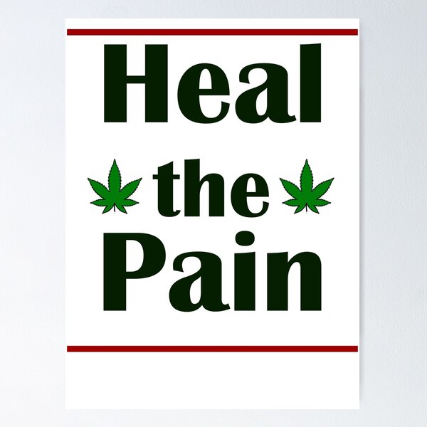 Item preview, HEAL the PAIN (Weed) designed and sold by Jannis12.