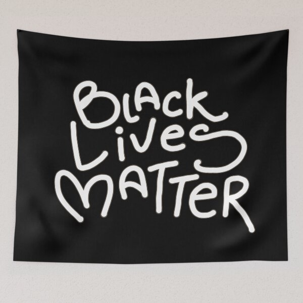Aperçu de l'œuvre Black Lives Matter – Antiracisme créée et vendue par mydoodlesateme.