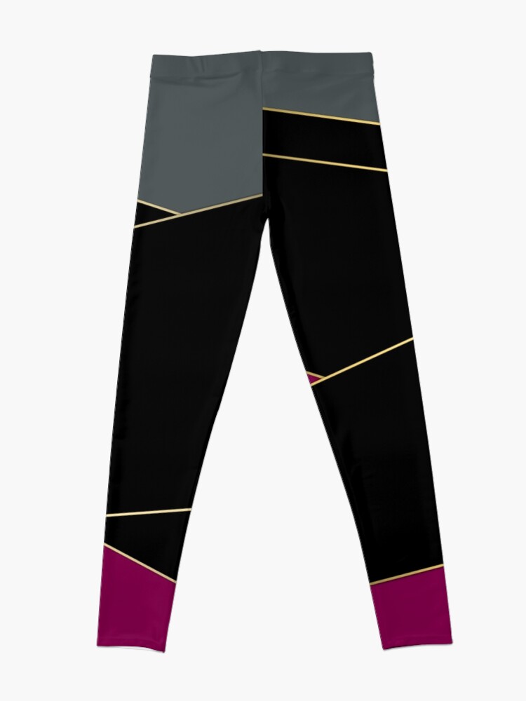 Angelica Burgundy Gray Black Leggin