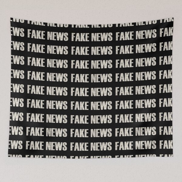 Item preview, Fake News (newspaper print) - The Media is lying designed and sold by ArtOfRebellion.