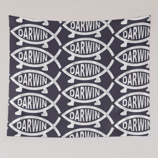Item preview, Darwin Fish (distressed design) designed and sold by siggyspatsky.