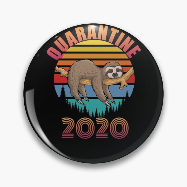 Item preview, Funny Sloth quarantined 2020 designed and sold by TopDesignArt.