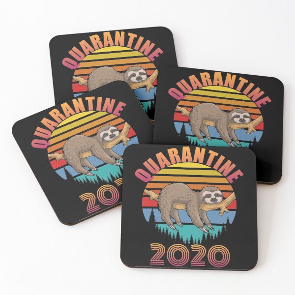 Item preview, Funny Sloth quarantined 2020 designed and sold by TopDesignArt.