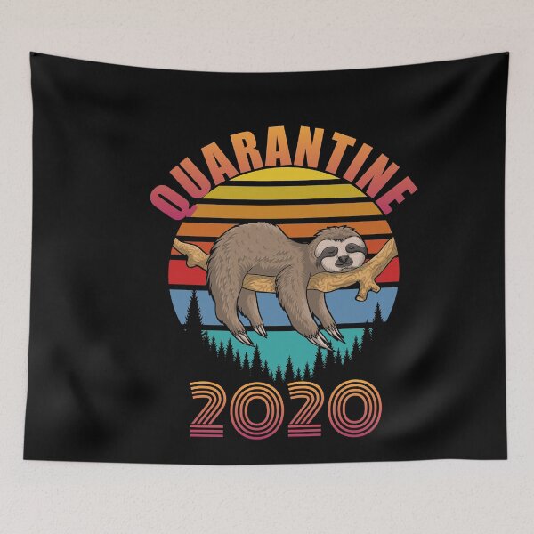 Item preview, Funny Sloth quarantined 2020 designed and sold by TopDesignArt.