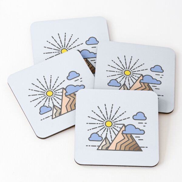 Item preview, Mountains landscape with shining sun and clouds. Travel concept designed and sold by Lelisdtp.