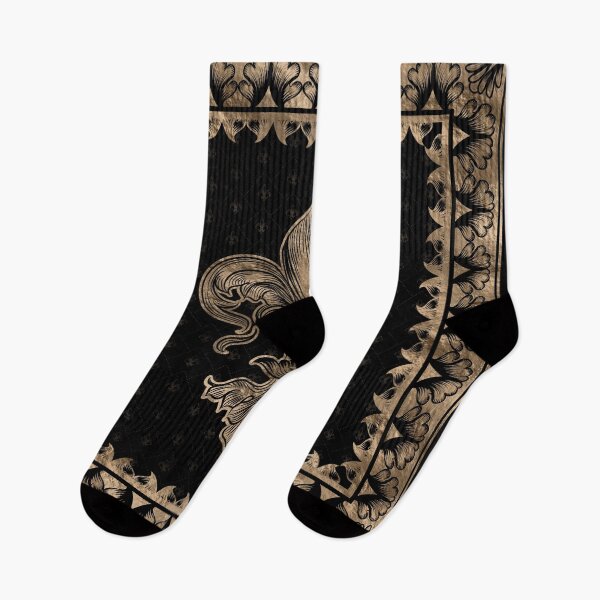 Item preview, Fleur-de-lis - Black and Gold designed and sold by k9printart.