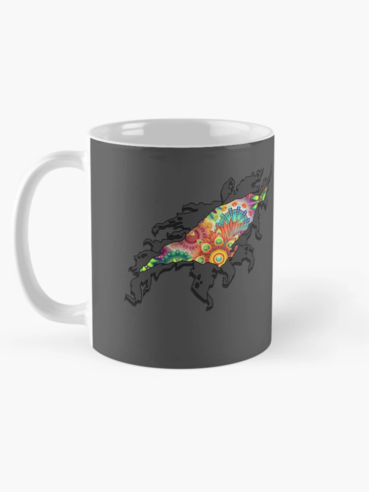 Thumbnail 5 of 6, Coffee Mug, Multicolour Rip designed and sold by WildGeometric.