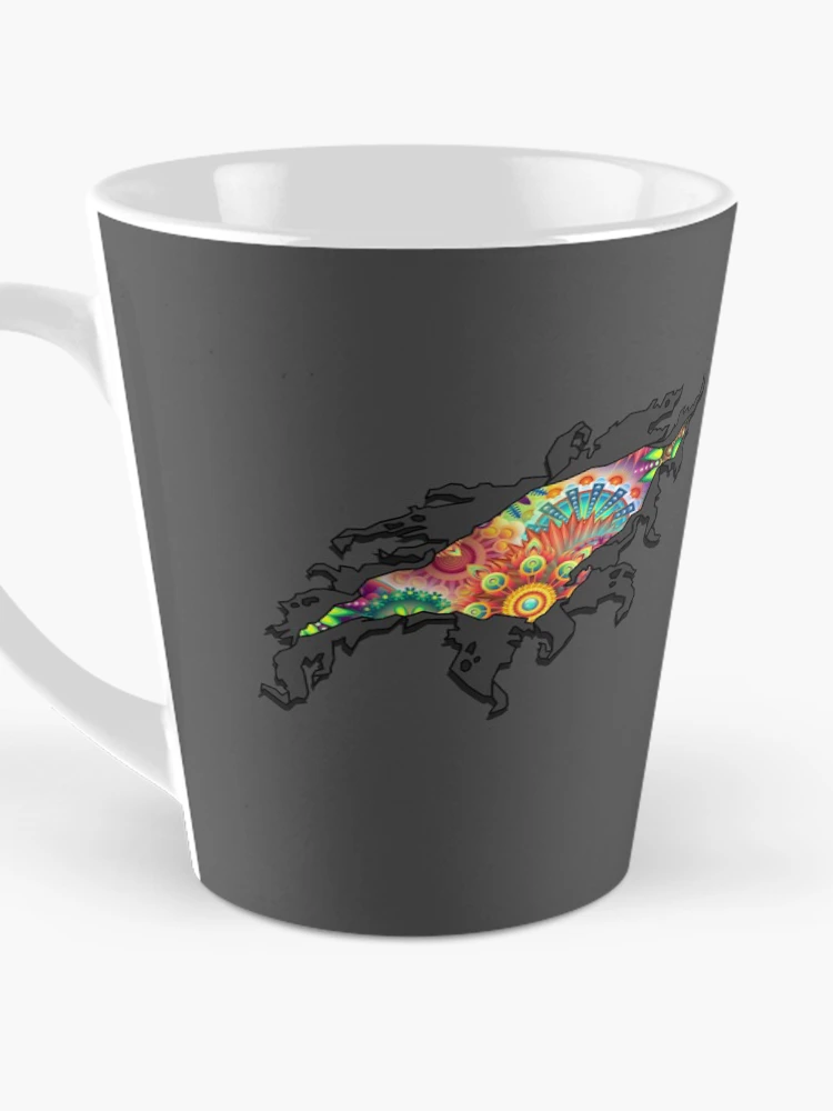 Thumbnail 3 of 4, Coffee Mug, Multicolour Rip designed and sold by WildGeometric.