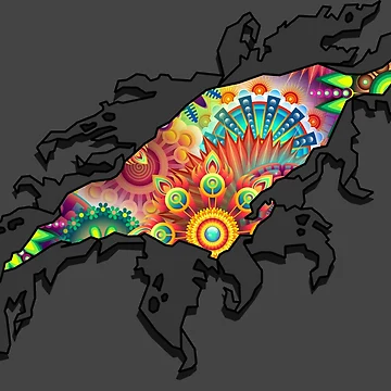 Artwork thumbnail, Multicolour Rip by WildGeometric
