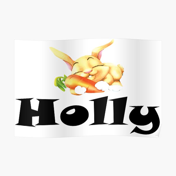 Holly Rabbit Poster