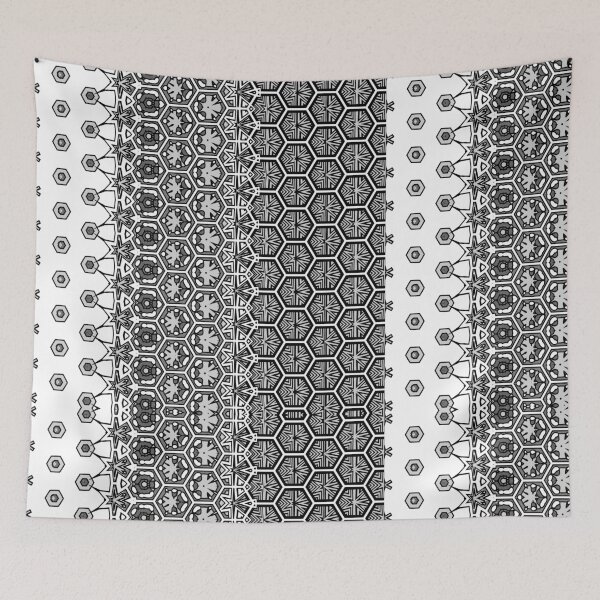 Item preview, Morphed Monochrome. Funky. Black. White. Pattern Design designed and sold by shirtdan.