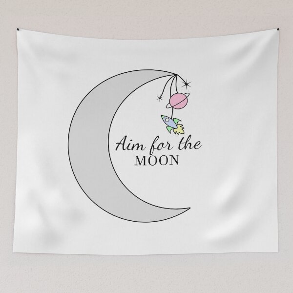Item preview, Aim For The Moon designed and sold by GreySkiesArt.