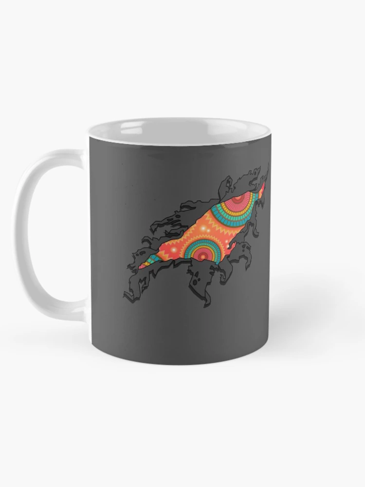 Thumbnail 5 of 6, Coffee Mug, Multicolour Rip designed and sold by WildGeometric.