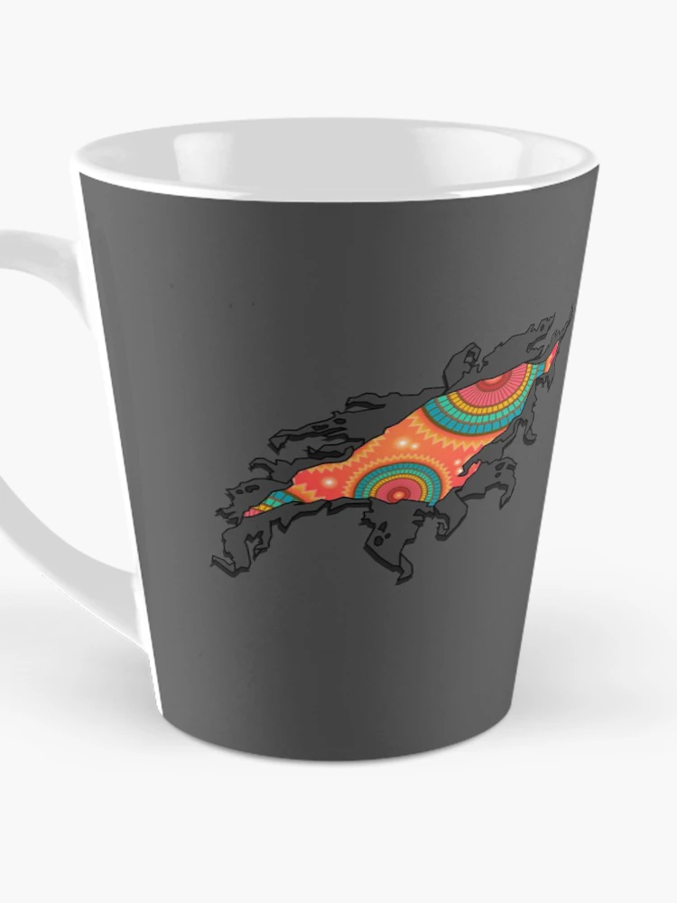 Thumbnail 3 of 4, Coffee Mug, Multicolour Rip designed and sold by WildGeometric.
