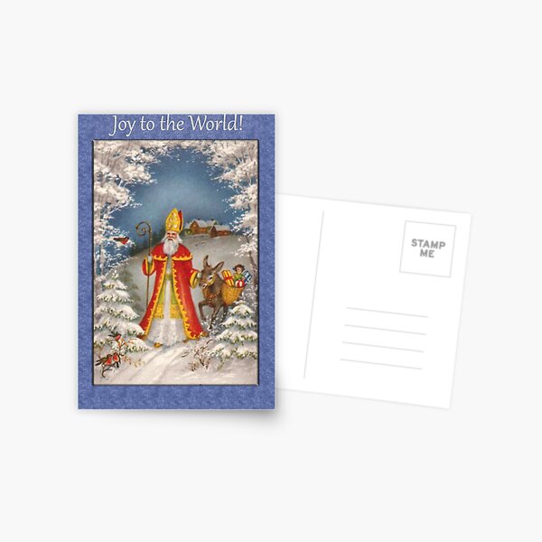 Joy to the World Christmas Card Postcard