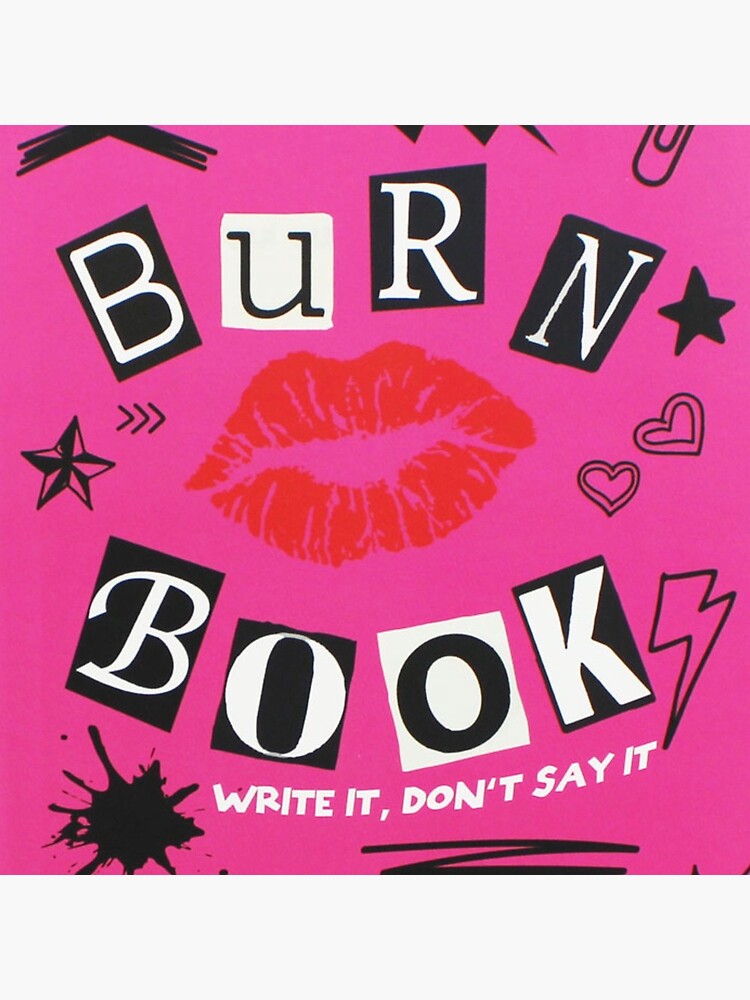 MEAN GIRLS Burn Book Pillow – Broadway Merchandise Shop by Creative Goods