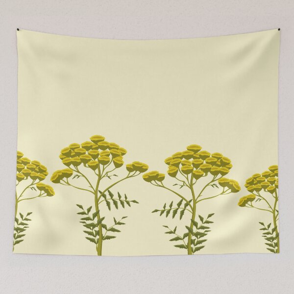 Item preview, Tansy Flowers - Hand-painted Floral Artwork of the Herb Tansy designed and sold by Thordur Sturluson.