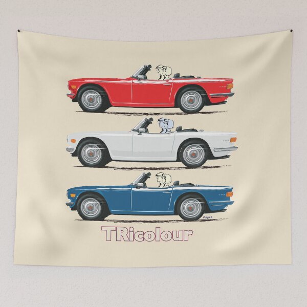 Item preview, TR6 in TRicolour options in RHD designed and sold by Bigs66.