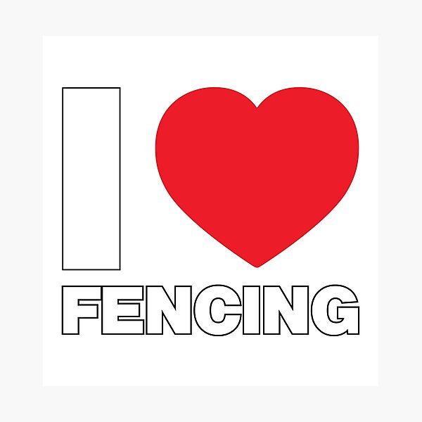 Item preview, I Love Sport, I love Fencing designed and sold by Thestarrysky.