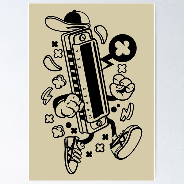 Item preview, Harmonica designed and sold by CartoonTshirtD.