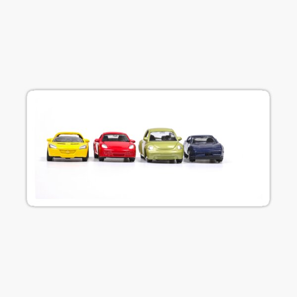Colorful toy cars Sticker